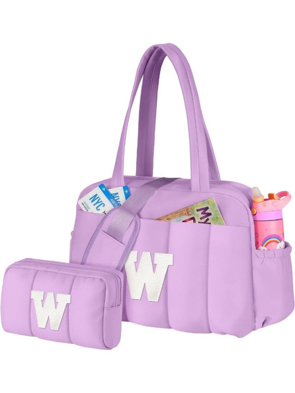 Stylish Women's Gym Duffle Bag with Wet Pocket | Perfect Carry-On for Travel